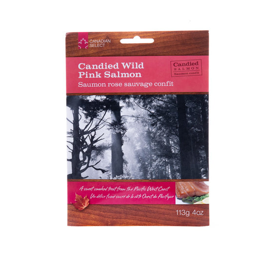 candied wild pacific pink salmon